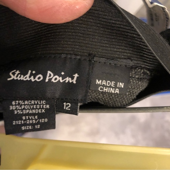 Studio Point  size 10 leopard print midi skirt with full back zip - Picture 5 of 6